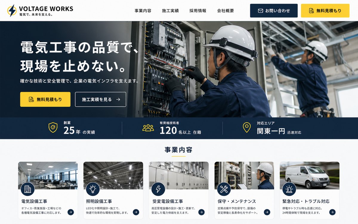 電気工事 制作実績