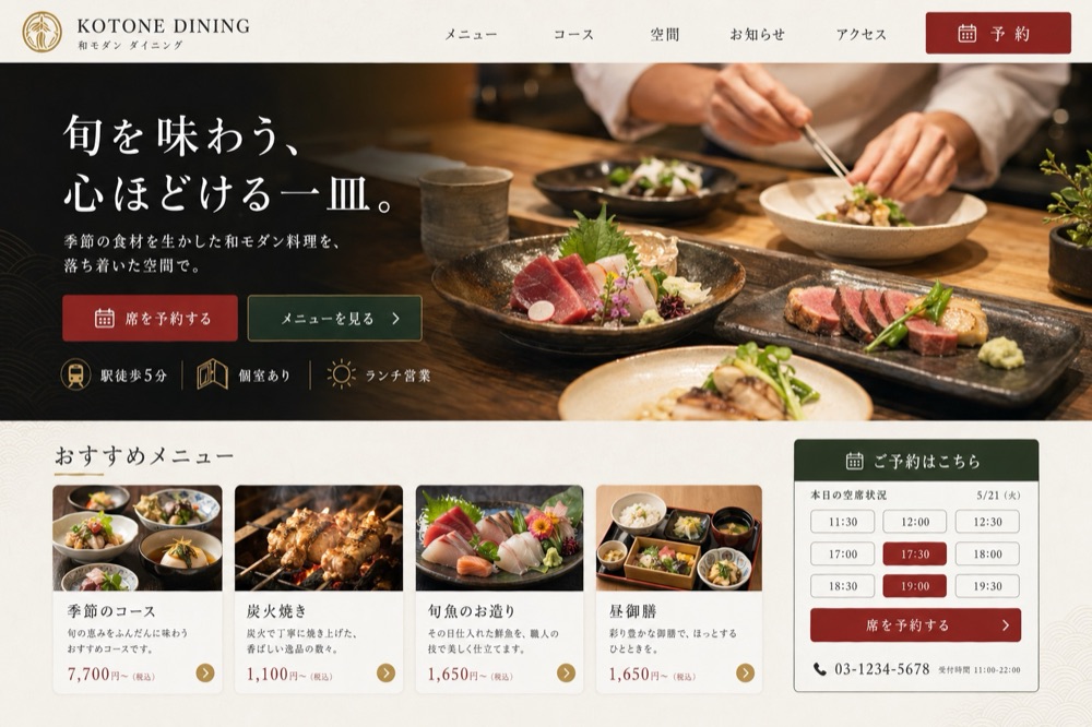 和食ダイニング 制作実績
