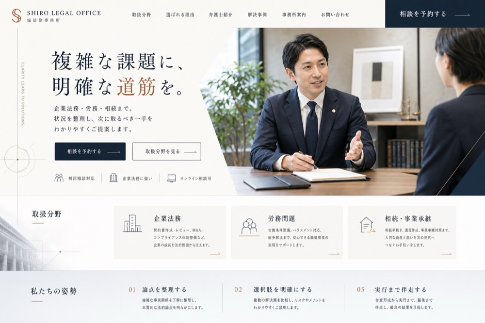 弁護士事務所 制作実績