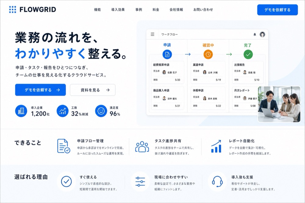 業務SaaS 制作実績