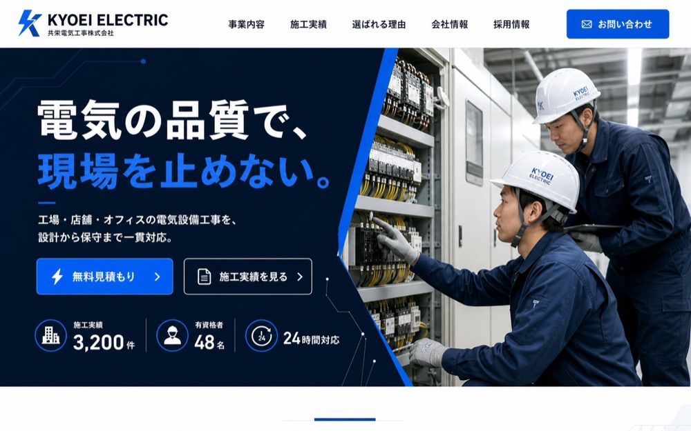 電気工事 制作実績
