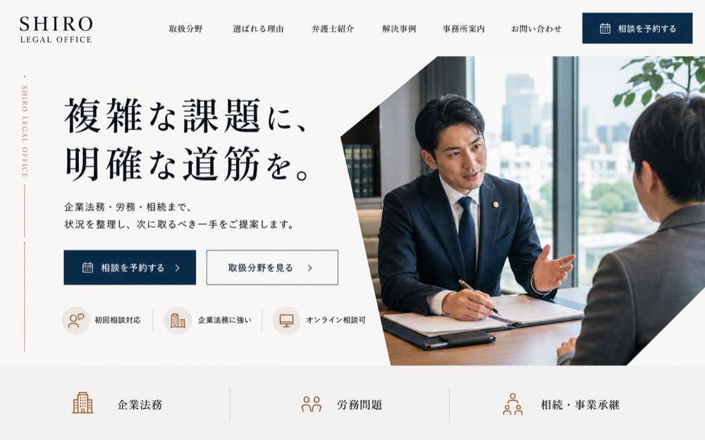弁護士事務所 制作実績