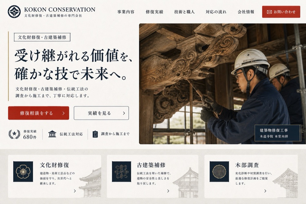 文化財修復 制作実績